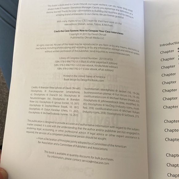 BOGO Crack the Case system How to conquer your case intervie David Ohrvall Book - Picture 3 of 7
